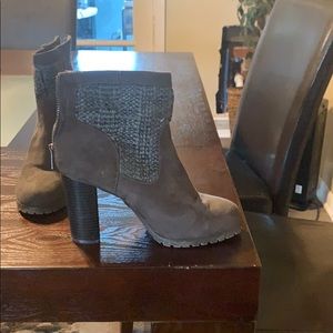 Juicy couture boots. Grey.  Only worn once